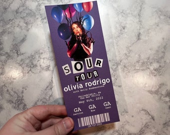 Customizable Olivia Rodrigo Ticket