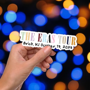 CUSTOM Eras Tour Sticker - WATERPROOF