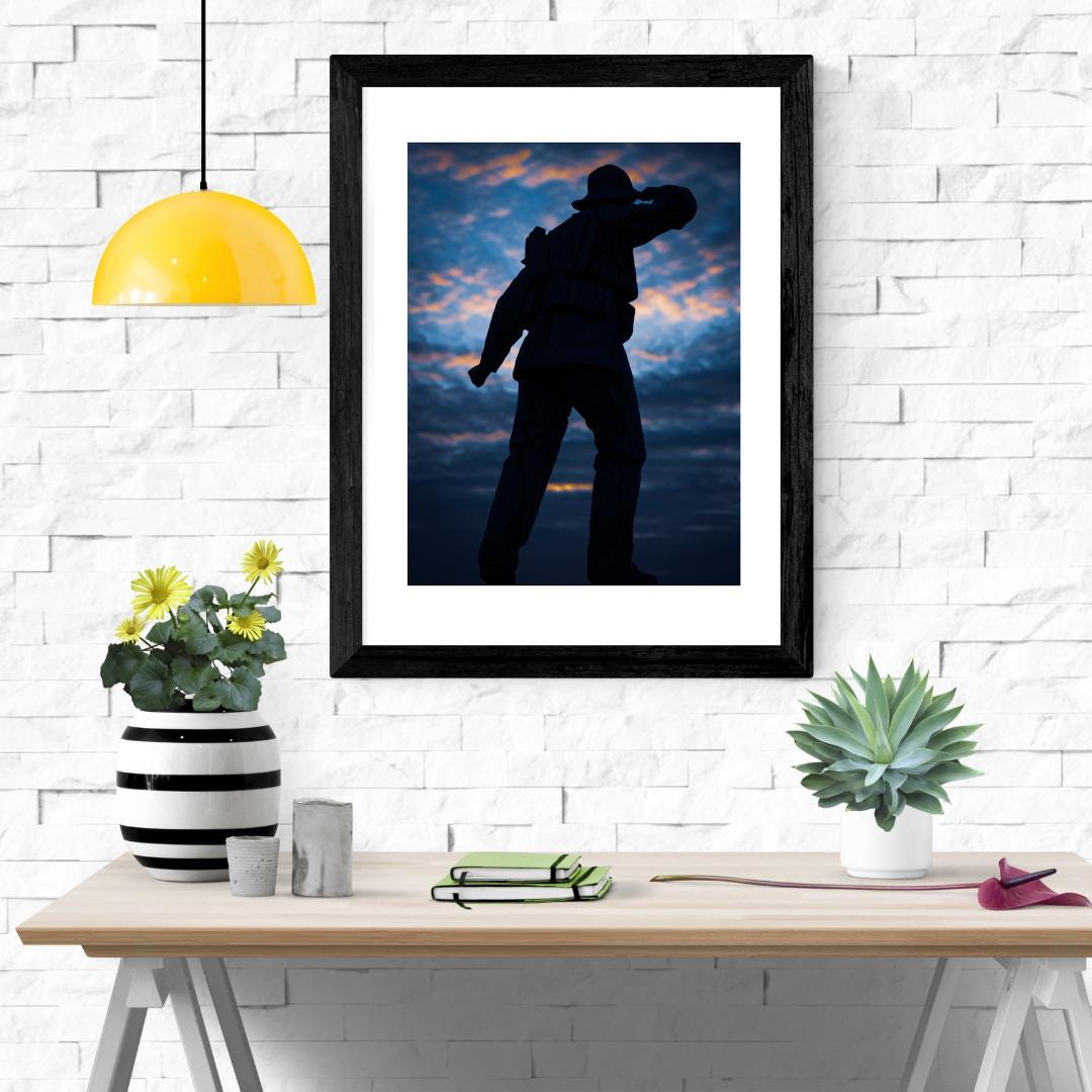 Lifeboat Man Statue, Margate Colour Photo Print / Kentish Seaside ...