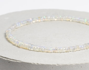 Ethiopian opal bracelet / dainty opal bracelet / delicate opal bracelet