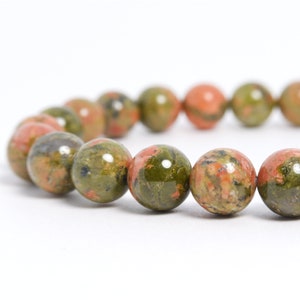 8mm Unakite Stretch Bracelet