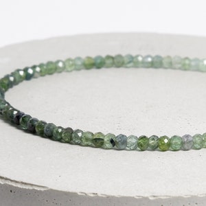 Green tourmaline bracelet / dainty green tourmaline bracelet / delicate green tourmaline bracelet