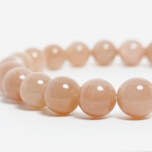 8mm Orange Moonstone (Tanzania) Stretch Bracelet