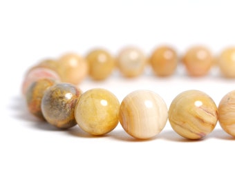 8mm Crazy Lace Agate Stretch Bracelet