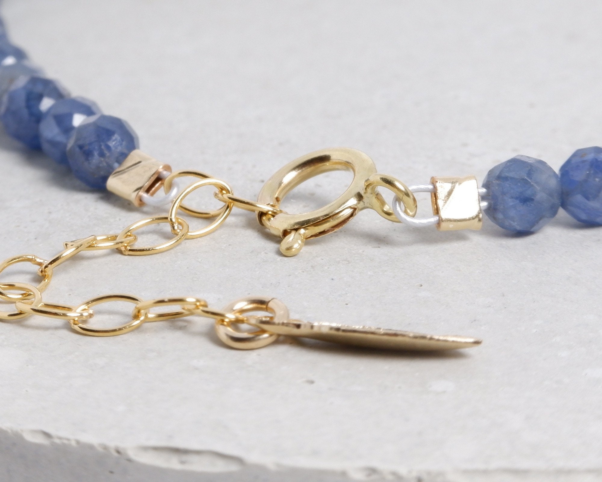 dainty sapphire bracelet