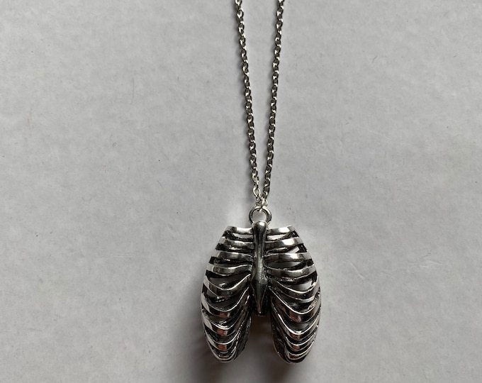 Ribcage Necklace Etsy