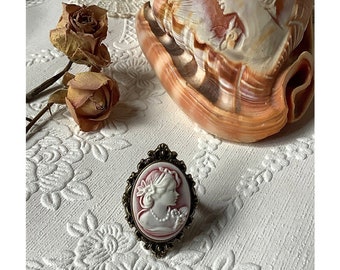 Edwardian cameo ring, cameo ring, antique cameo, victorian ring, vintage ring, victorian jewelry, cameo jewelry, silver cameo ring, ivory