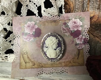 Cameo brooch, cameo, brooch, antique silver, cameo jewelry, cameo pin, vintage brooch, vintage cameo, Victorian brooch, portrait brooch gift