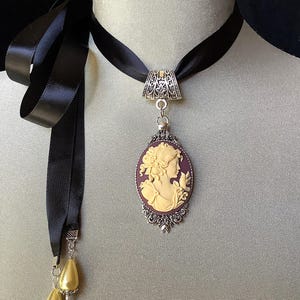 Ivory cameo choker, bridal jewelry, vintage jewelry, cameo pendant, cameo jewelry, vintage cameo, victorian choker, gothic choker, antique