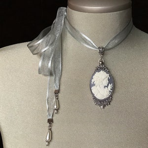 Cameo necklace, cameo, necklace, cameo pendant, silver necklace, Victorian necklace, silver, cameo jewelry, vintage, bridal, girlfriend gift