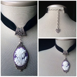 Choker Halsband, Choker Halsband, Choker Halsband, Gothic Halsband, Lady Kamee, Vintage, Viktorianisch, Kamee, Hochzeit, romantisch, mittelalterlich, gothic