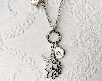 Licorne personnalisée, collier licorne personnalisé, breloque licorne en argent, bijoux licorne, licorne pour filles, licorne pour enfants, tout-petits
