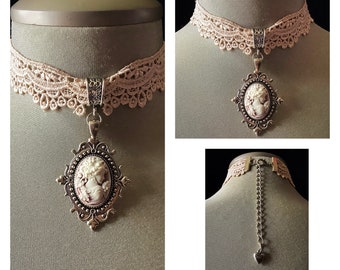 Lace choker, bridal lace choker, bridal choker, bridal jewelry, bridal necklace, choker necklace, pink lace choker, wedding choker, elegant