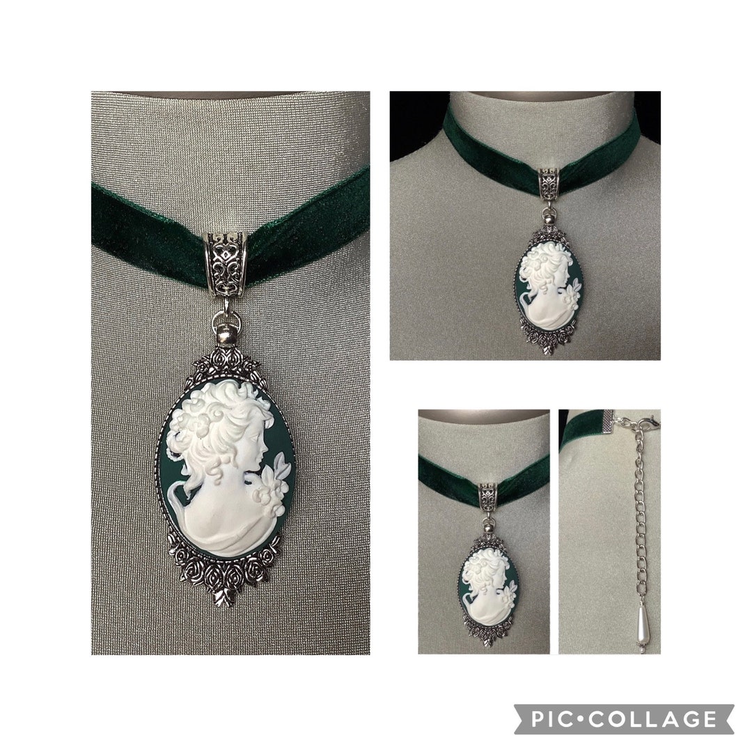 Velvet Choker Green Velvet Choker Green Velvet Vintage Etsy
