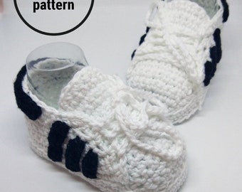 crochet adidas baby sneakers pattern