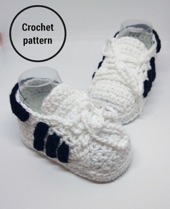 patron zapatillas adidas a crochet