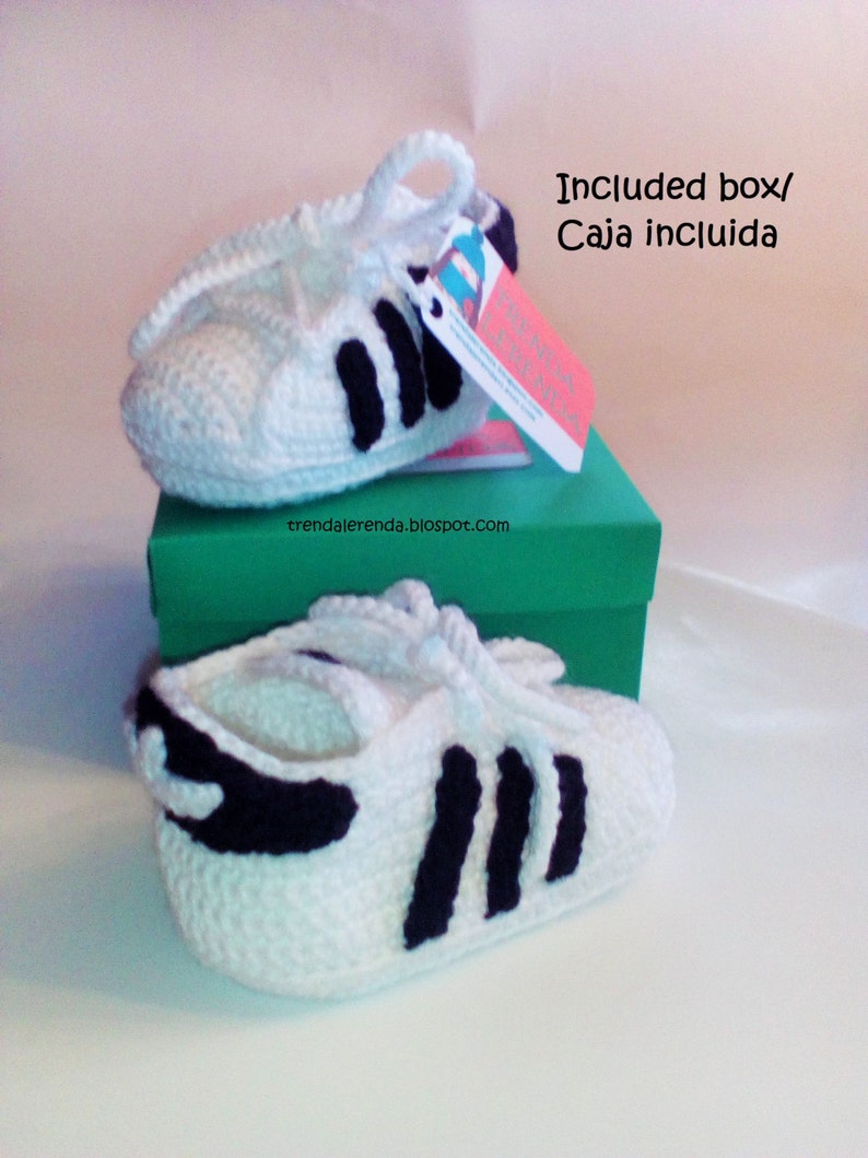 Superstar In GrößenEtsy Adidas Verschiedenen 3 Muster Baby Häkeln 08XnwPOk