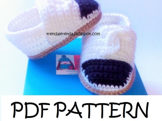 crochet baby espadrilles