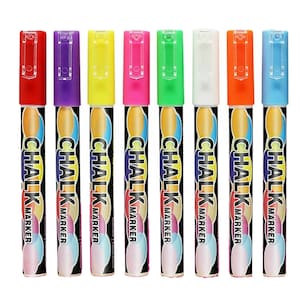 Uni Liquid Chalk Marker Pen Colour Blackboard Menu Glass Window Wet Wipe  PWE-5M