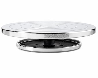 Plato giratorio de cerámica de 12/20 cm con rueda manual de aleación de aluminio y cojinete silencioso para esculpir