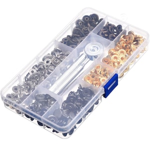 325Pcs 12.5mm Snap Fasteners Kit Metal Press Studs Buttons Sewing Tool for Leather Craft Clothes Bags Garments Durable Quality