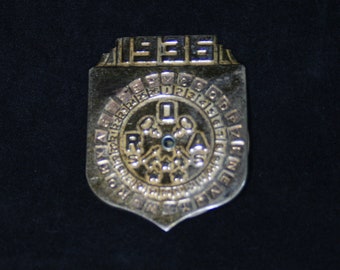 Radio Orphan Annie 1936 Decoder Badge, Old Time Radio Interactive Toy