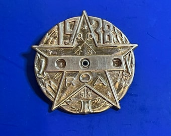 Radio Orphan Annie 1938 Decoder Badge, Old Time Radio Giocattolo Interattivo