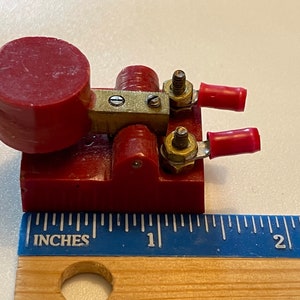 Tiny Red Plastic KEY for Morse Code Telegraph CW Ham Radio QRP