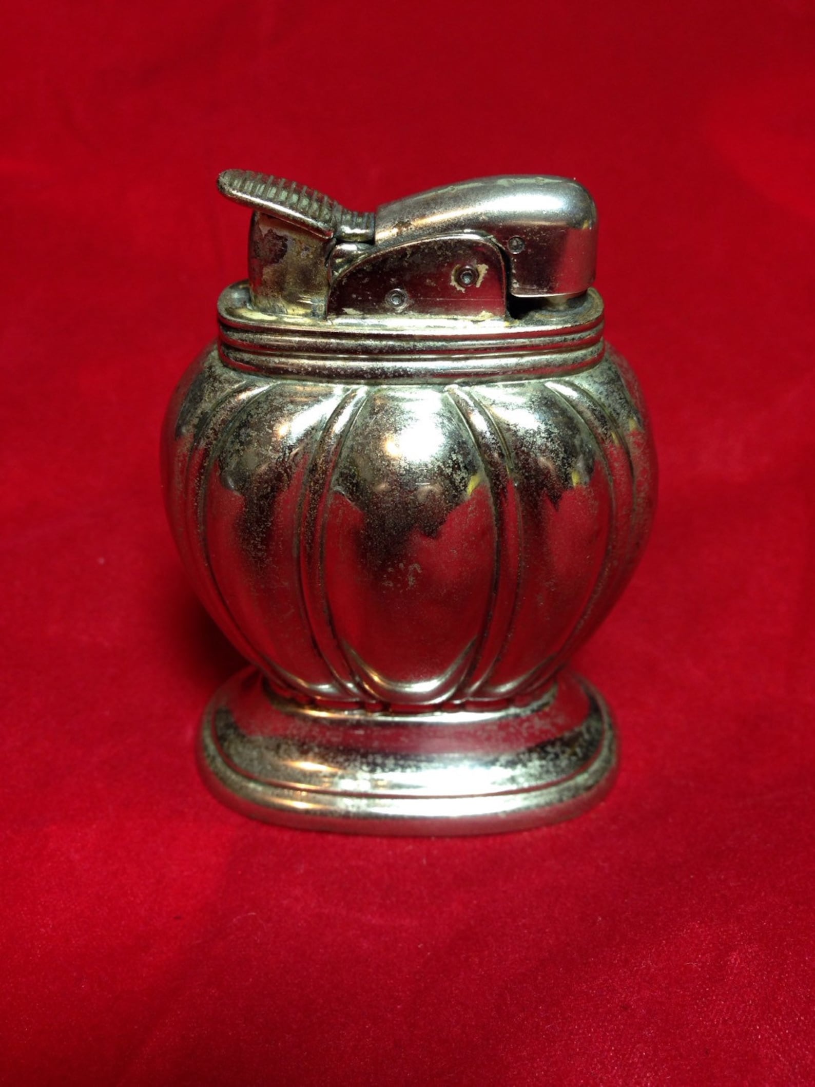 1950's Vintage Evans Table Lighter Silverplate Etsy