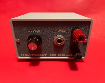 Oscillatore per esercitazioni di codice Morse HEATHKIT modello HD-1416, radioamatori, telegrafia