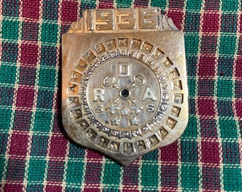 Radio Orphan Annie 1936 Decoder Badge, Old Time Radio Interactive Toy