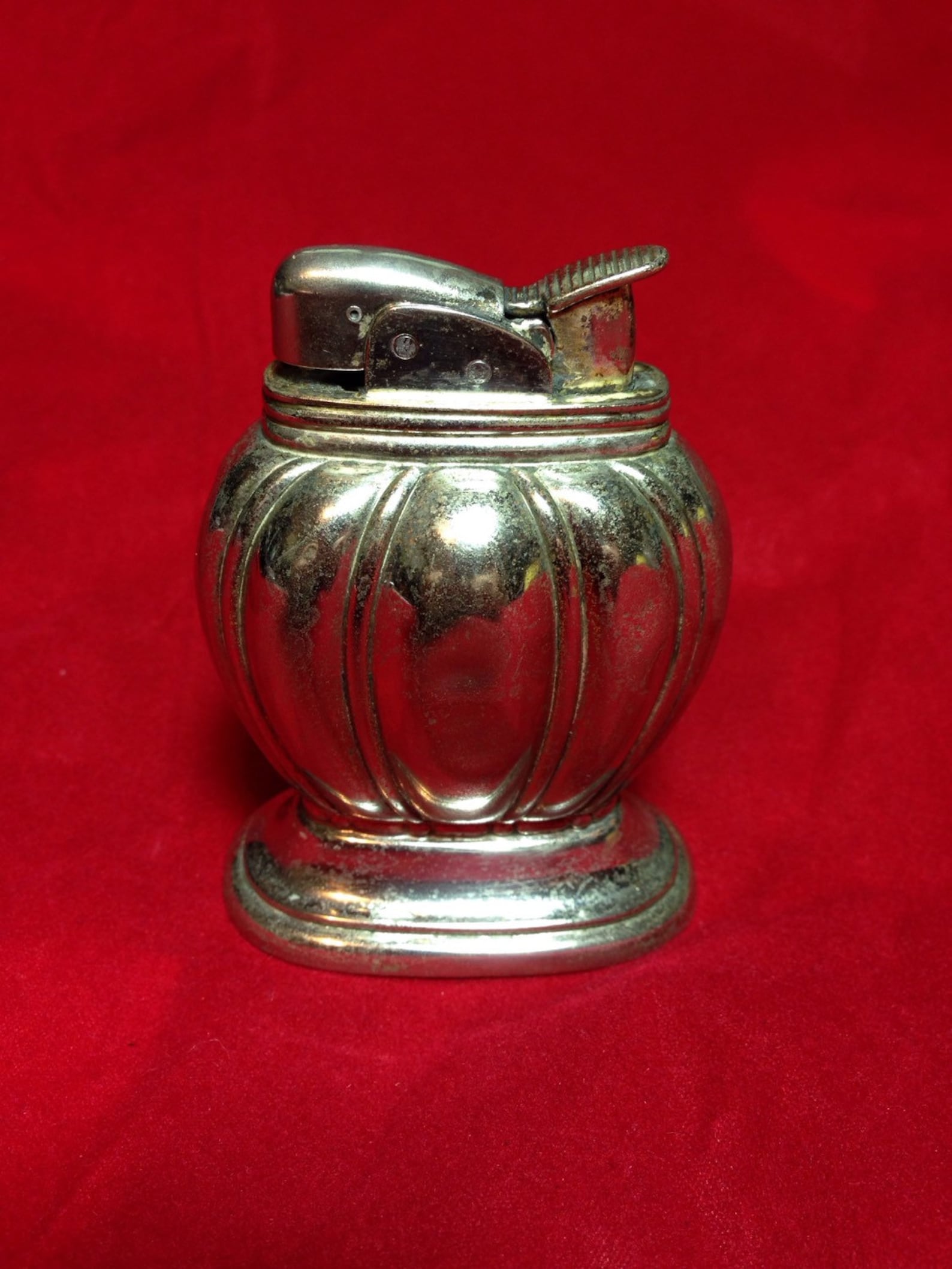 1950's Vintage Evans Table Lighter Silverplate Etsy