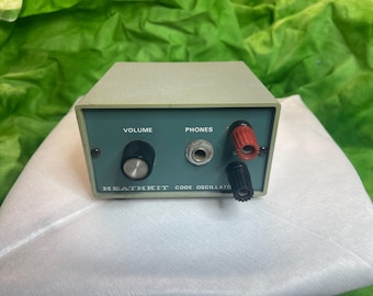 Oscillatore per esercitazione di codice Morse HEATHKIT modello HD-1416, radioamatoriale, telegrafia