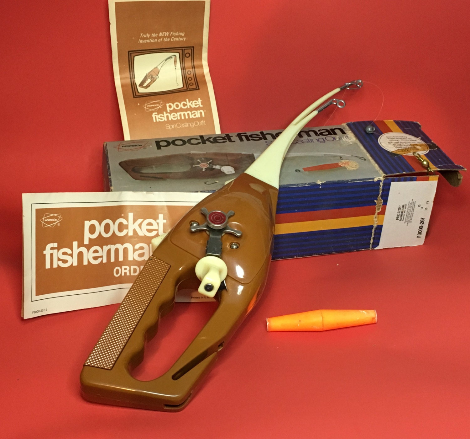As Seen on TV: Ronco Pocket Fisherman Spin Casting Outfit, Complete With  Original Box and Papers 