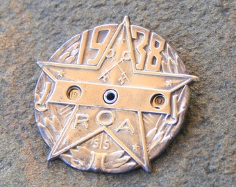 Radio Orphan Annie 1938 Decoder Badge, Vecchio tempo Radio giocattolo interattivo