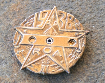 Radio Orphan Annie 1938 Decoder Badge, Old Time Radio Interactive Toy