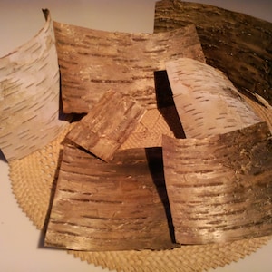 Wood Veneer Sheets, Birch Bark Veneer, Woodworking Accessories, Eco Friendly /  SALE / Use Promo Codes / NOTOGOP
