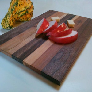 Wood Cutting Board, Walnut & Apple Wood Cutting Board, Appetizer Platter, Serving Tray/ SALE/ Use Promo Code/ SPRING24 image 1