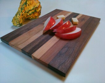 Wood Cutting Board, Walnut & Apple Wood Cutting Board, Appetizer Platter, Serving Tray/ SALE/ Use Promo Code/ SPRING24