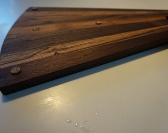 Fan Shaped Walnut Cutting Board, American Black Walnut, Kitchen Decor / Use Promo Code / NOBLING