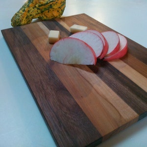 Wood Cutting Board, Walnut & Apple Wood Cutting Board, Appetizer Platter, Serving Tray/ SALE/ Use Promo Code/ SPRING24 image 4