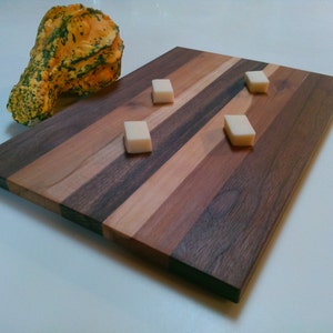 Wood Cutting Board, Walnut & Apple Wood Cutting Board, Appetizer Platter, Serving Tray/ SALE/ Use Promo Code/ SPRING24 image 5