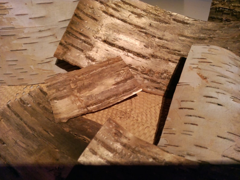 Wood Veneer Sheets, Birch Bark Veneer, Woodworking Accessories, Eco
