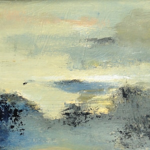 Peinture abstraite sur carton