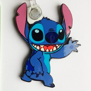 Stitch keyring, pin badge and (new) large magnet. Can be Personalised.