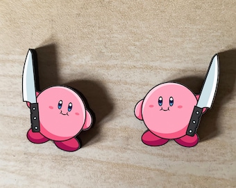 Kirby Knife Stud Earrings- Unique and Intricately Cut Kirby Knife earrings.