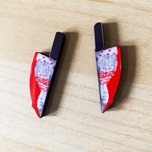Knife Stud Earrings- Unique and Intricately Cut Knife earrings.