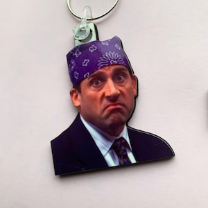 Prison Mike - The Office Tv Show keyring, pin badge and (new) large magnet. Can be personalised.