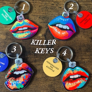 Colección Labios de Llaveros, Pins e Imanes para Nevera - Hechos a mano y personalizables.
