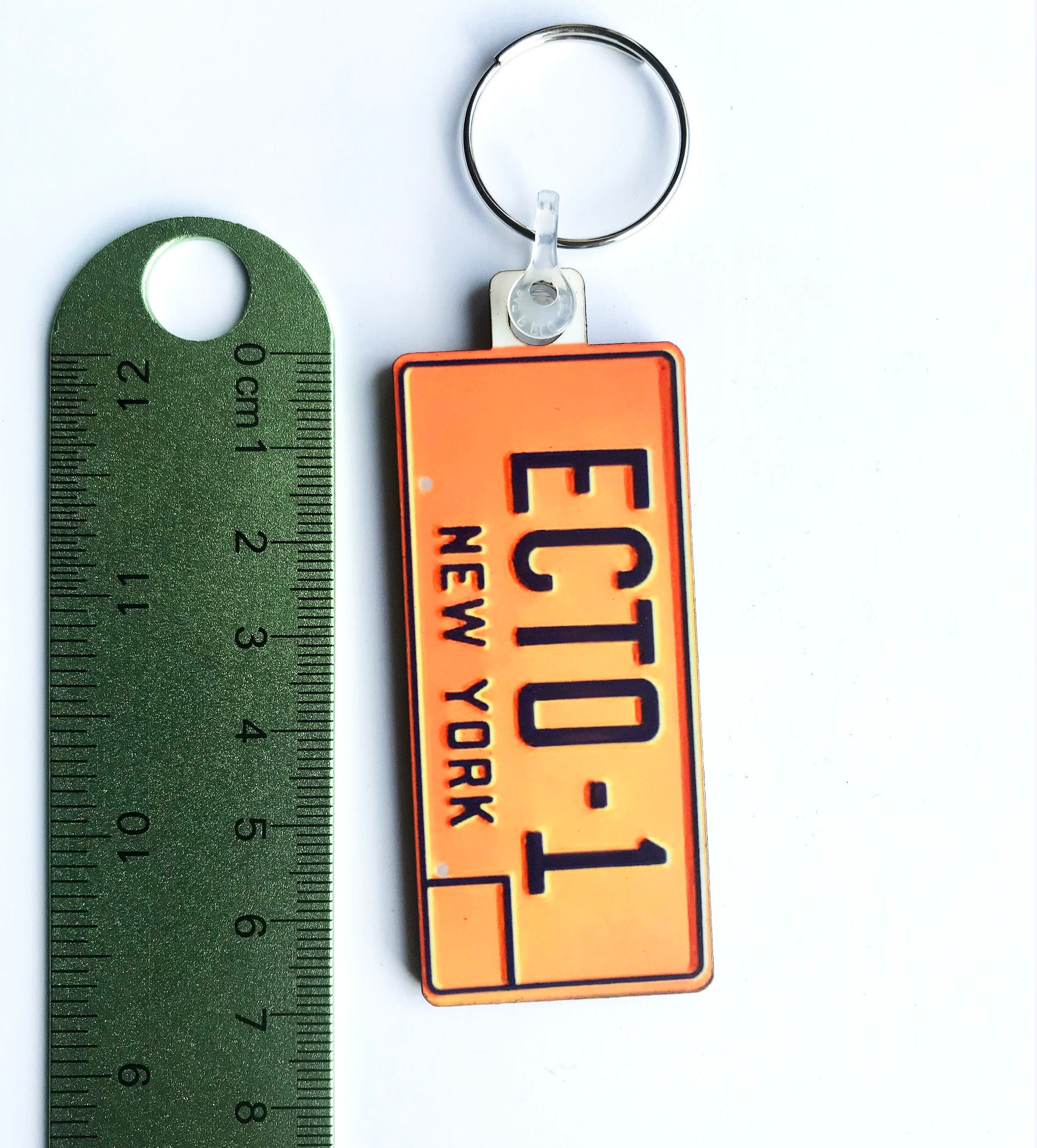 GhostBusters Licence Plate keyring, pin badge and (new) large Can  be